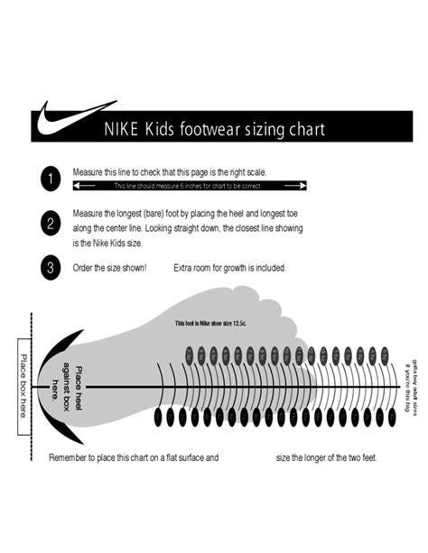 kindermaat nike tabel|Kids' Footwear Size Chart. Nike.com.